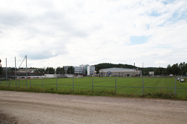 Jyväskylä Hippoksen liikuntapuisto kampuksen suunnasta kuvattuna. Hanna Tyvelä 28.7.2011