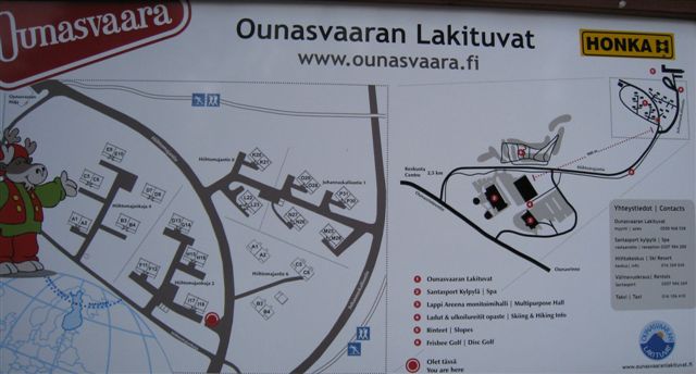 Kuva: Rovaniemi Ounasvaaran lakituvat, mökkimajoitusalue lähellä Ounasvaaran majaa ja hotellia. Hilkka Högström 2011