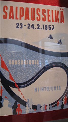Lahti Mainosjuliste Lahden hiihtomuseon näyttelyssä. Hilkka Högström 2011