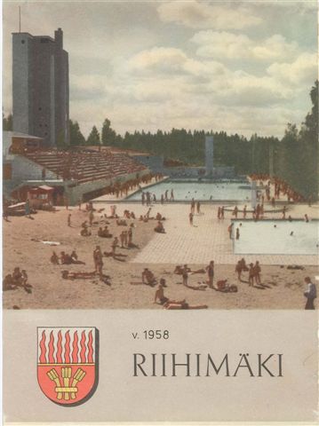 Kuva: Riihimäki Riihimäen opaskartan kuva, 1958. Opaskartta 1958