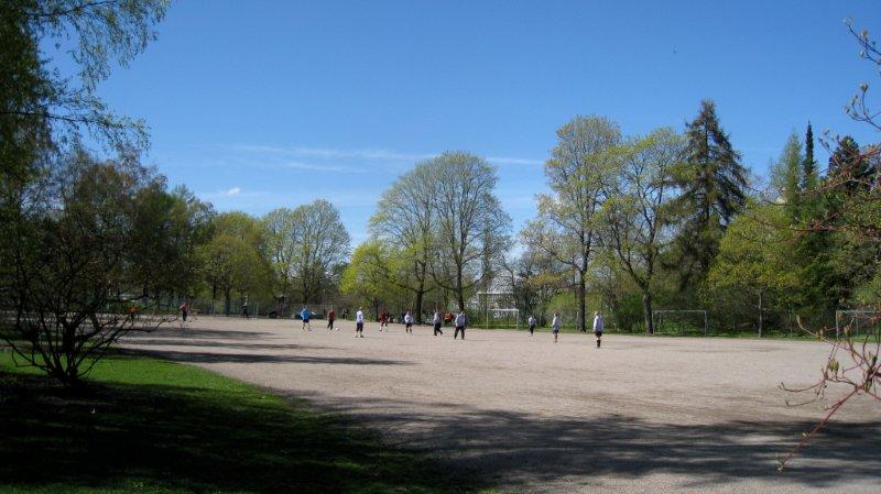 Kuva: Helsinki Kaisaniemen puiston pallokenttiä. Hilkka Högström 2012